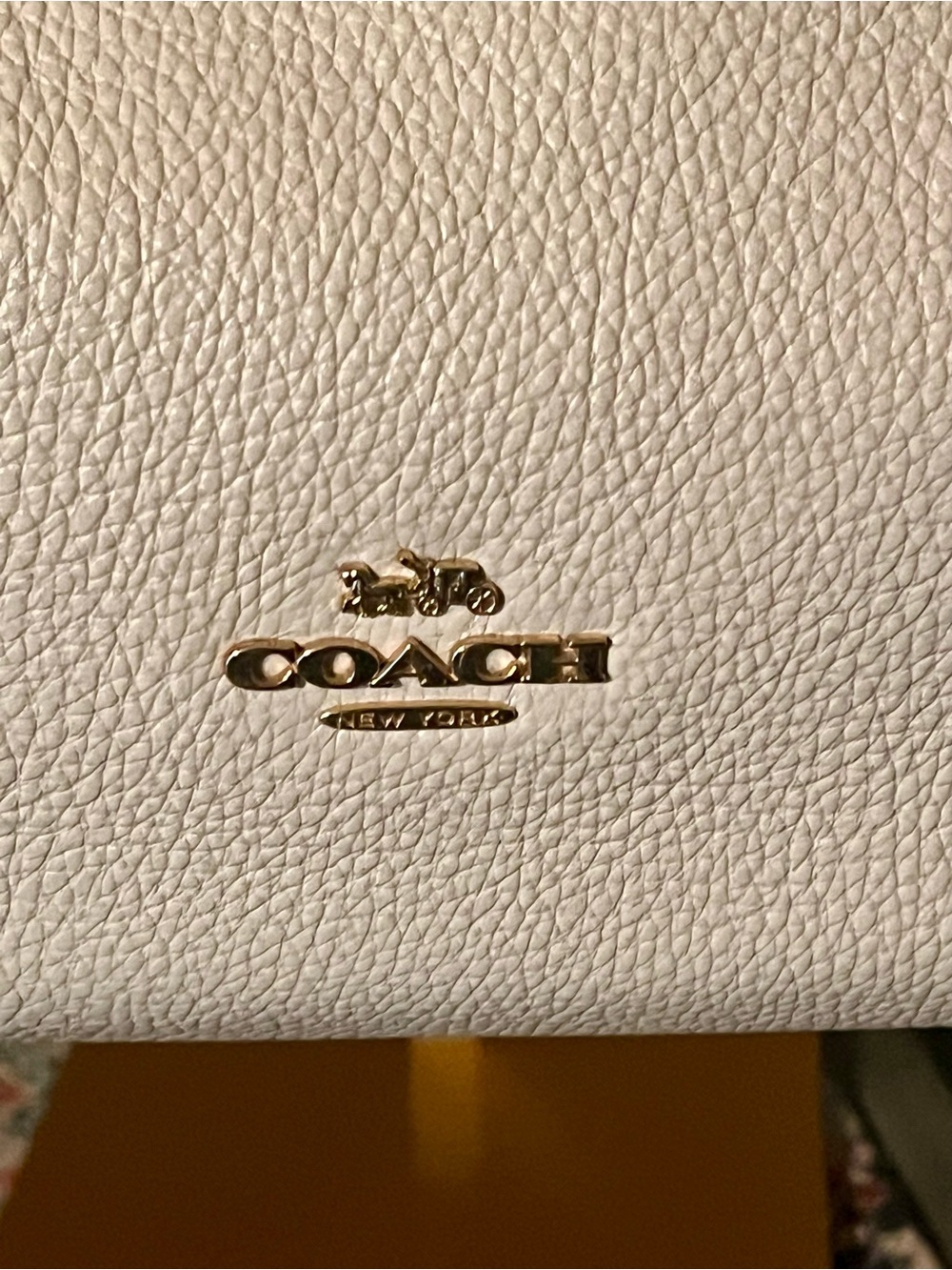 Coach Kristy 2021  Pebbled Leather Shoulder Bag in Chalk. Pristine condition - Picture 2 of 8